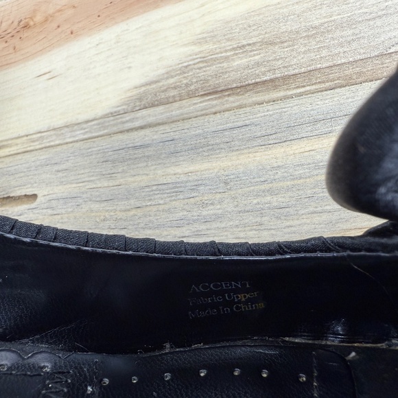 J.Renee Black Slingback Satin Slip On Kitten Heel Dress Shoe Size 7 - Picture 13 of 14